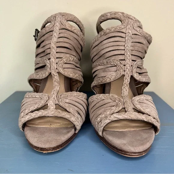 Vince Camuto Janil open toe suede block heel sandal - Picture 3 of 11